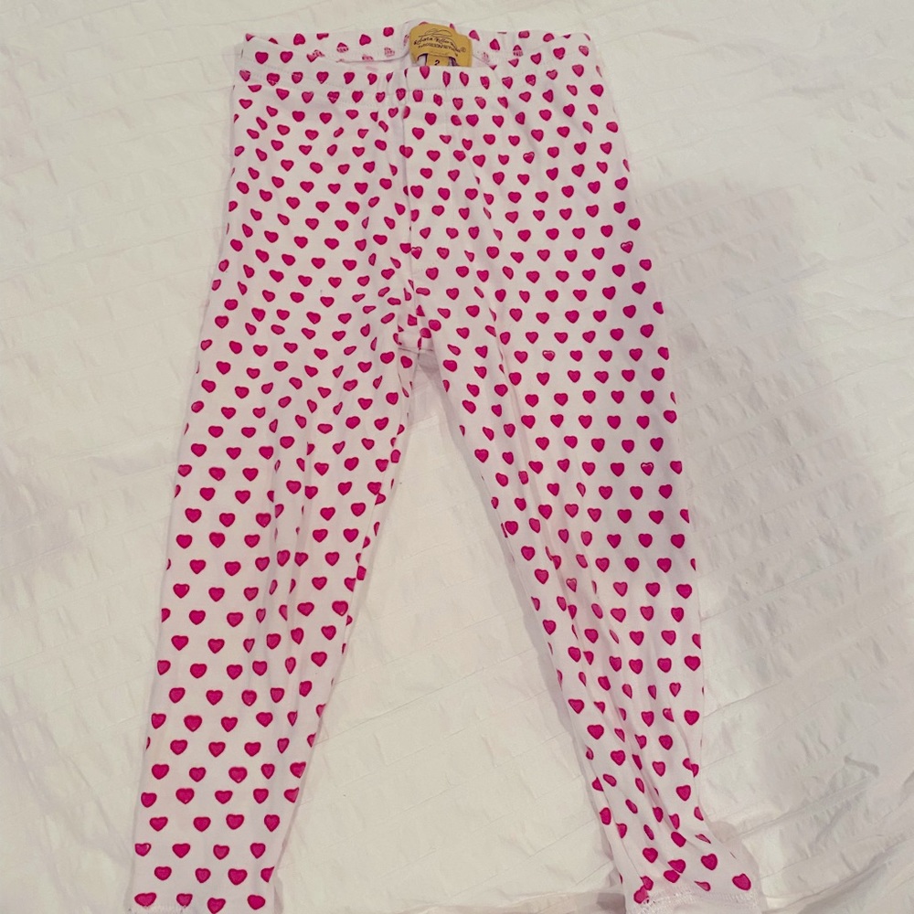 Roller Rabbit pink hearts pj bottoms 2T